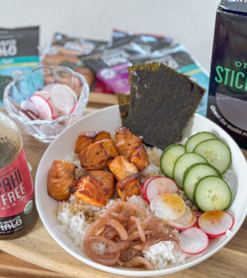 Salmon Rice Bowl.