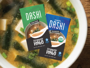 a bowl of miso noodle soup and dashi borth renders