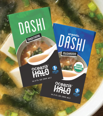 a bowl of miso noodle soup and dashi borth renders