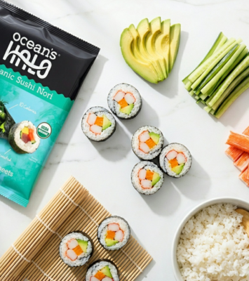 California sushi roll and its ingredients